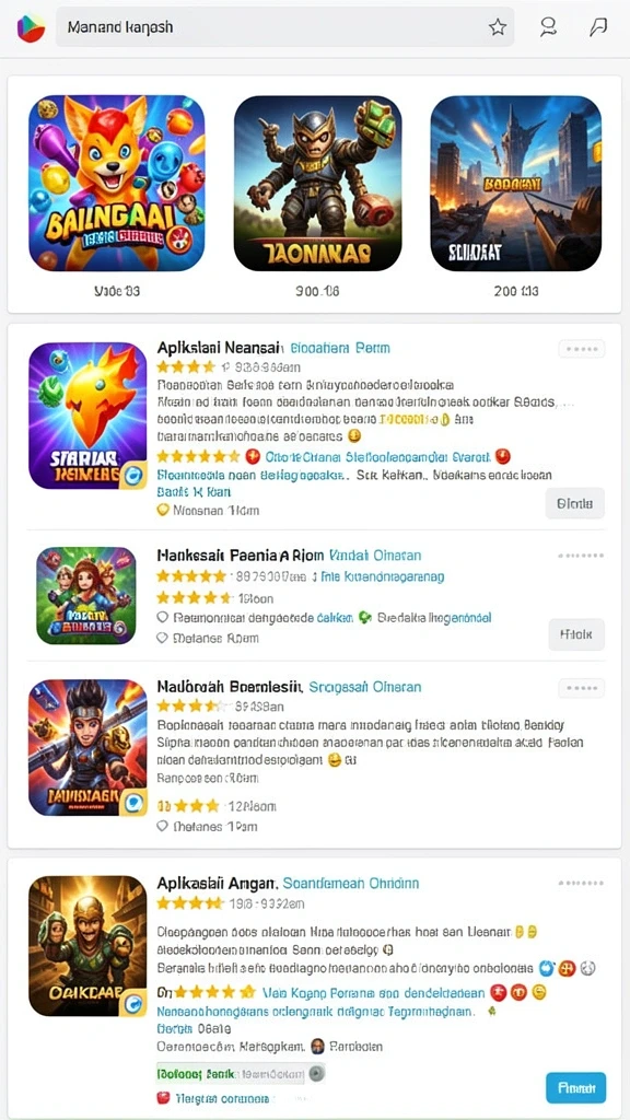 gx88 - Menu pilihan level yang lengkap dan mudah dinavigasi.